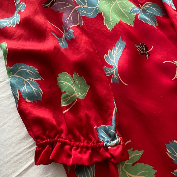 Women's Vintage Silk Chinese Kimono - Picture 3 of 5